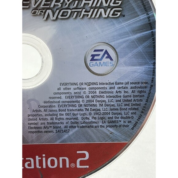 James Bond 007 Everything Or Nothing Sony PlayStation 2 Disc Only Tested - Picture 5 of 8